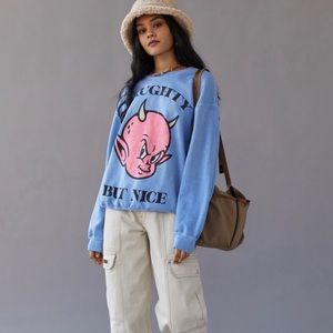 Urban Outfitters Small "Naughty but Nice" Medium/Lightweight Crewneck.